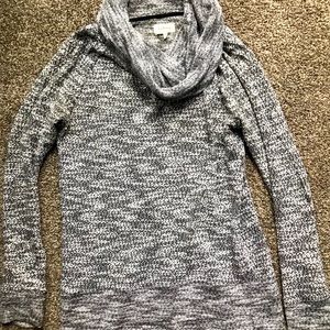 Lou & Grey Lightweight Space Dye Cowl Neck Tunic Sweater - Size Medium